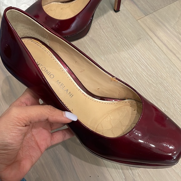 Red wine Antonio Melani heel size 6 - Picture 9 of 9